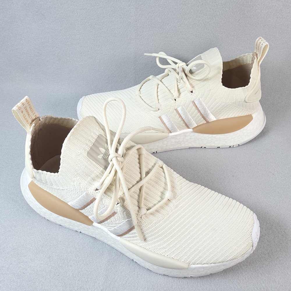 Adidas NMD W1 Boost Off White Beige Sneakers Retro IG0483 Womens Size 11 Running